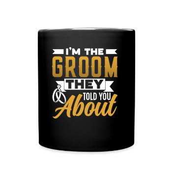 Je suis l’époux dont ils vous ont parlé - Mug uni - noir - Devant