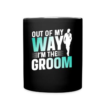 À l’écart, je suis le mariage de fête du marié - Mug uni - noir - Devant