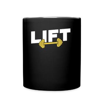 Lift Workout Weightlifting Gym Weightlifter - Full Colour Mug - black - Front