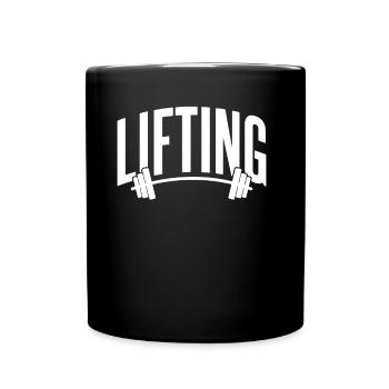 Lifting Workout Gym Weightlifting Weightlifting - Full Colour Mug - black - Front