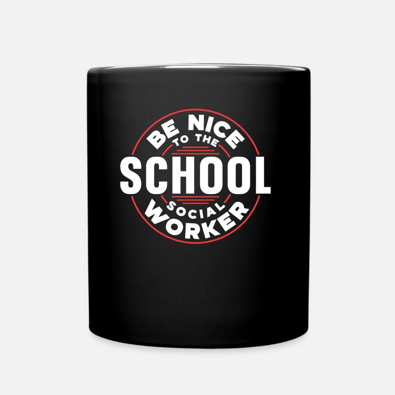 Sei Nett Zum Schulsozialarbeiter Beruf Schule - Tasse einfarbig - Schwarz