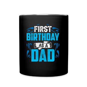 Premier anniversaire Comme papa enceinte Dictons Humour - Mug uni - noir - Devant