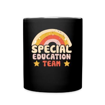Special Education Team Teacher Profession Special Education Teacher - Full Colour Mug - black - Front