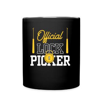 Serrure officielle Cracker Lock Pick Lock - Mug uni - noir - Devant