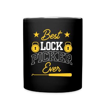 Der Beste Lock Picker Aller Zeiten Lock Picking - Tasse einfarbig - Schwarz - Vorne