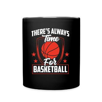 C’est toujours l’heure pour les joueurs de l’équipe de basketball - Mug uni - noir - Devant