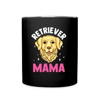 Retriever Maman Fille Chien de compagnie Retrievers - Mug uni - noir - Devant