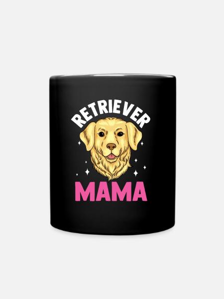 Retriever Maman Fille Chien de compagnie Retrievers - Mug uni - noir