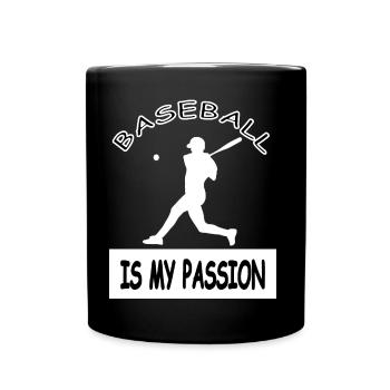 Baseball Play Baseball Player Gift Idea - Full Colour Mug - black - Front