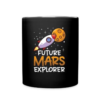 Future Mars Explorer Planet Astronaut - Mug uni - noir - Devant
