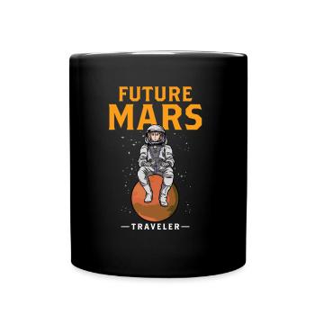 Future Mars Traveler Planet Astronaut - Full Colour Mug - black - Front