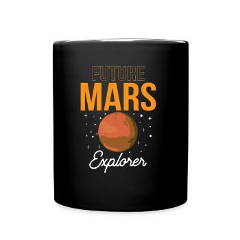 Future Mars Explorer Astronaut Planet - Mug uni - noir - Devant