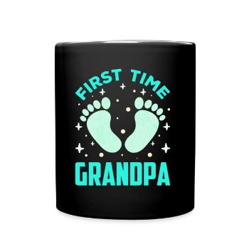 Das Erste Mal Opa Süß Erstes Mal Großeltern - Tasse einfarbig - Schwarz - Vorne
