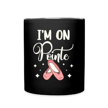Je suis sur Pointe Ballet Dancer Ballerina - Mug uni - noir - Devant