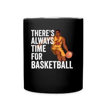 C’est toujours l’heure pour l’équipe des joueurs de basket-ball - Mug uni - noir - Devant