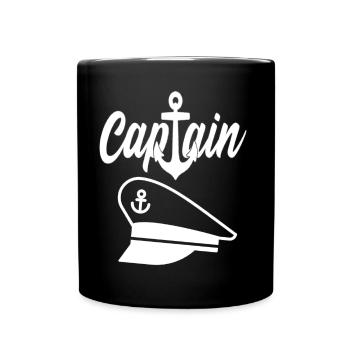 Ship Captain Cruise Ship Anchor Gift Idea - Full Colour Mug - black - Front