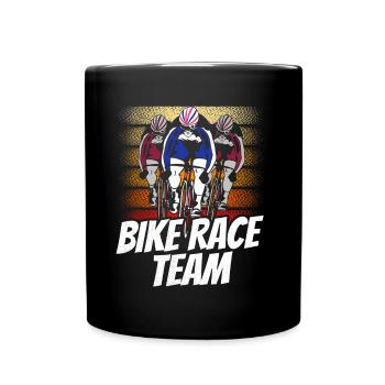 Cycling Races Team Cyclists Bicycle Races - Full Colour Mug - black - Front
