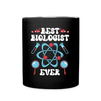 Bester Biologe Aller Zeiten Biologin Biologie - Tasse einfarbig - Schwarz - Vorne
