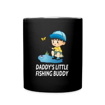 Daddy’s Little Angel Buddy Cute Angler Boy - Mug uni - noir - Devant