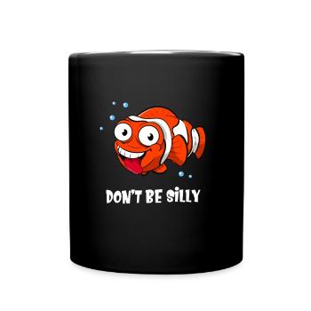 Funny Clownfish Aquarium Cartoon Fish Kids - Full Colour Mug - black - Front