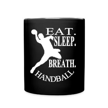 Handball Play Handball Joueur Idée cadeau - Mug uni - noir - Devant