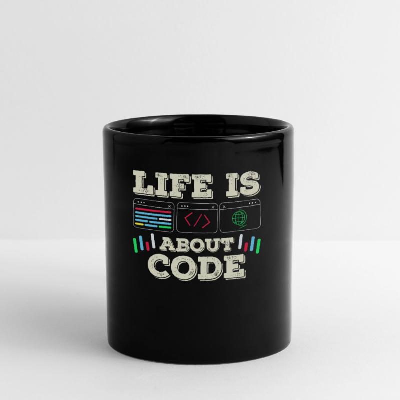 La vie est une question de codage de codeur Mug uni