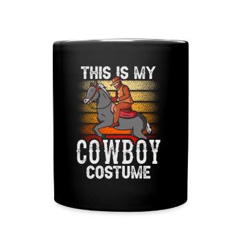 Das Ist Mein Cowboy Kostüm Süß Cowboys Texas - Tasse einfarbig - Schwarz - Vorne