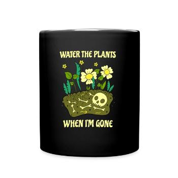 Gardener, plant lover, gardening, planting - Full Colour Mug - black - Front