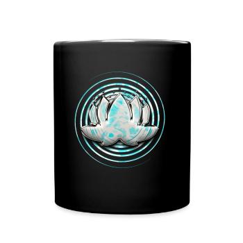 Zen Lotusblume Psychedelisch Spirituell Buddhist - Tasse einfarbig - Schwarz - Vorne