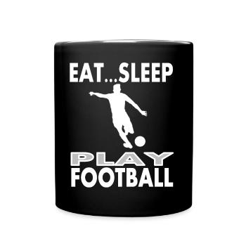 Soccer Play Soccer Field Soccer Fan Gift Idea - Full Colour Mug - black - Front