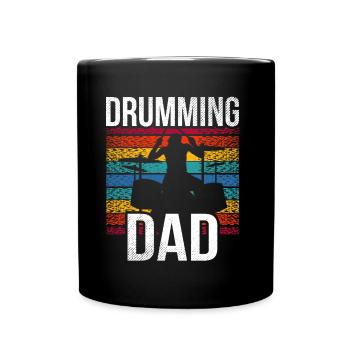 Batteur Père Tambour Batterie - Mug uni - noir - Devant