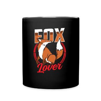 Fox Lover Animal Foxes Sayings - Full Colour Mug - black - Front