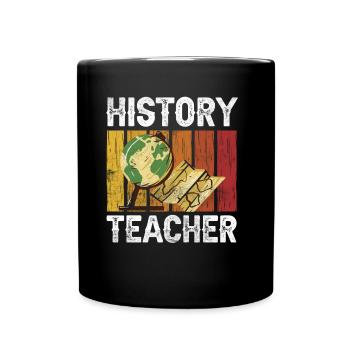 Geschichtslehrer Lehrer Geschichte Historiker - Tasse einfarbig - Schwarz - Vorne