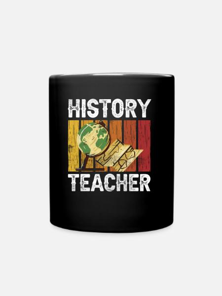 Geschichtslehrer Lehrer Geschichte Historiker - Tasse einfarbig - Schwarz