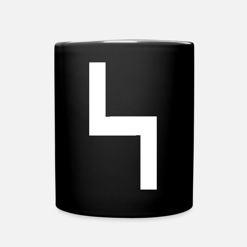 Forme inspirée du jeu des années 80 - Mug uni - noir