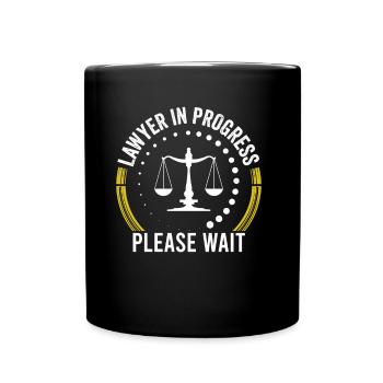 Avocat Travaux en cours Veuillez patienter Avocat - Mug uni - noir - Devant