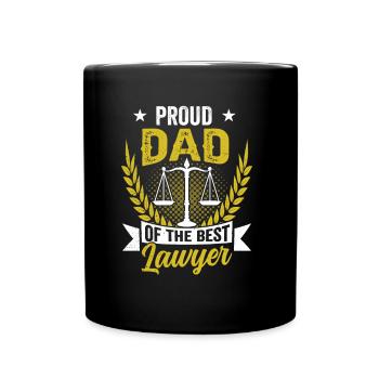 Proud father of the best lawyer Lawyer Lawyer - Full Colour Mug - black - Front