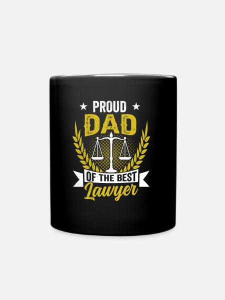 Fier père du meilleur avocat Avocat Avocat - Mug uni - noir