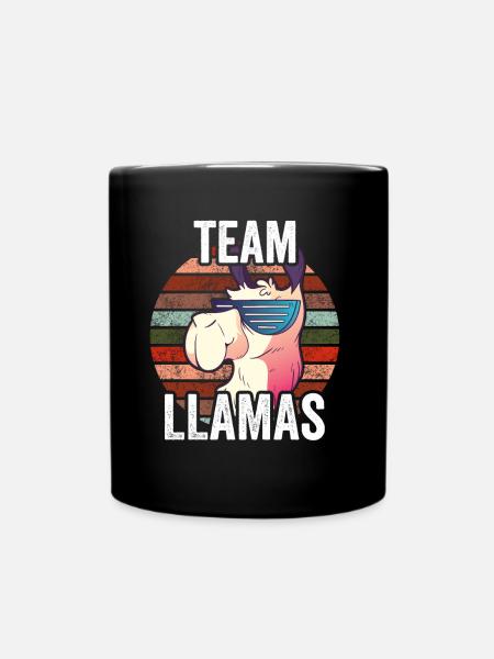 L’équipe Lamas dit Lama Lama Animal - Mug uni - noir