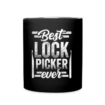 Der Beste Lock Picker Aller Zeiten Lock Picking - Tasse einfarbig - Schwarz - Vorne