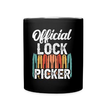 Serrure officielle Cracker Lock Pick Lock - Mug uni - noir - Devant