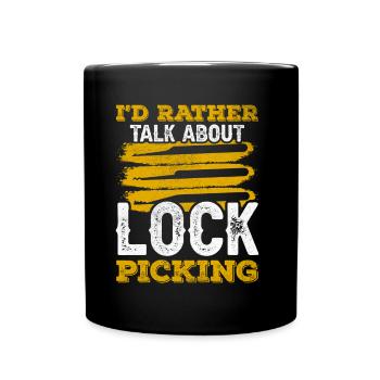 Je préfère parler de crochetage de serrure - Mug uni - noir - Devant