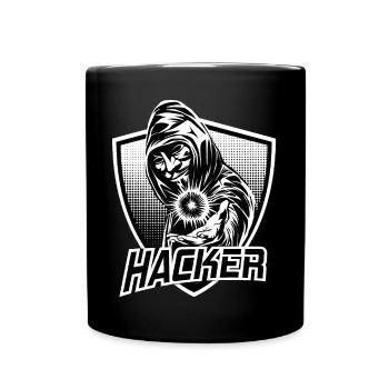 HACKER - Mug uni - noir - Devant