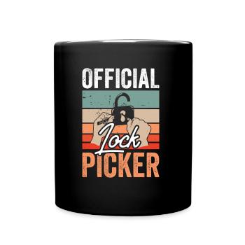 Serrure officielle Cracker Lock Pick Lock - Mug uni - noir - Devant