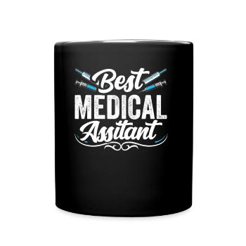Bester Medizinischer Assistent Assistenz Beruf - Tasse einfarbig - Schwarz - Vorne