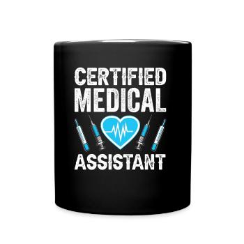 Medizinische Fachangestellte Beruf Medizinischer - Tasse einfarbig - Schwarz - Vorne