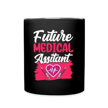 Zukünftiger Medizinische Assistent Medizinischer - Tasse einfarbig - Schwarz - Vorne