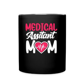 Medizinische Assistentin Mutter Medizinischer - Tasse einfarbig - Schwarz - Vorne