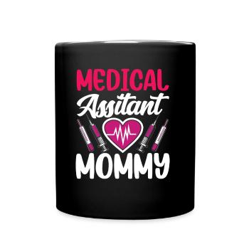 Assistante médicale Maman Profession médicale - Mug uni - noir - Devant