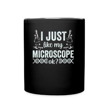 J’aime vraiment mon microscope Microscope - Mug uni - noir - Devant